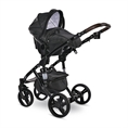 Cochecito de bebé RIMINI Premium GREEN con asiento elevador de coche RIMINI DI MARE RUBY Red&Black */opción/